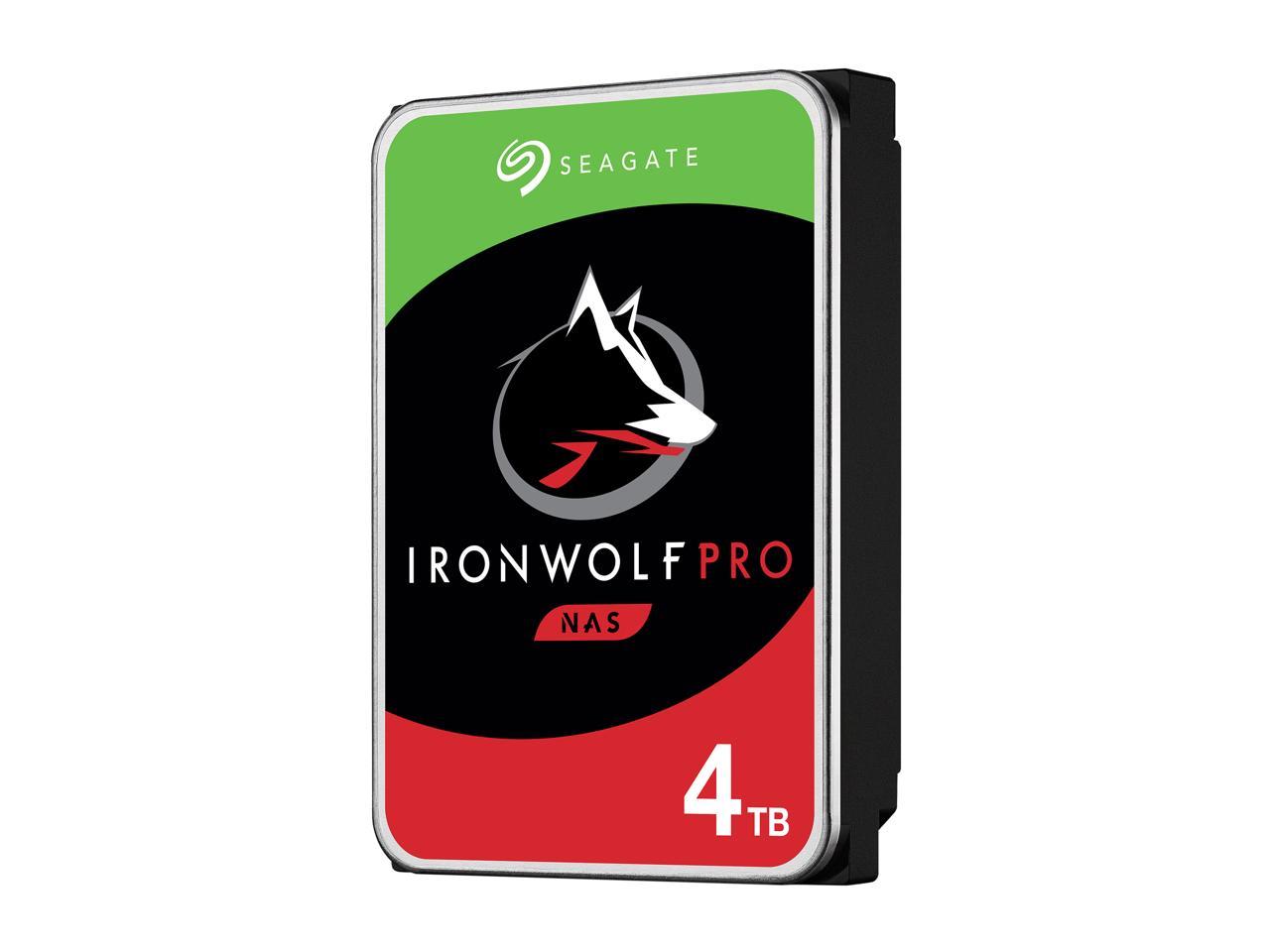 Seagate IronWolf Pro 4TB NAS Hard Drive 7200 RPM 256MB Cache CMR SATA 6.0Gb/s 3.5" Internal HDD ST4000NE001 2