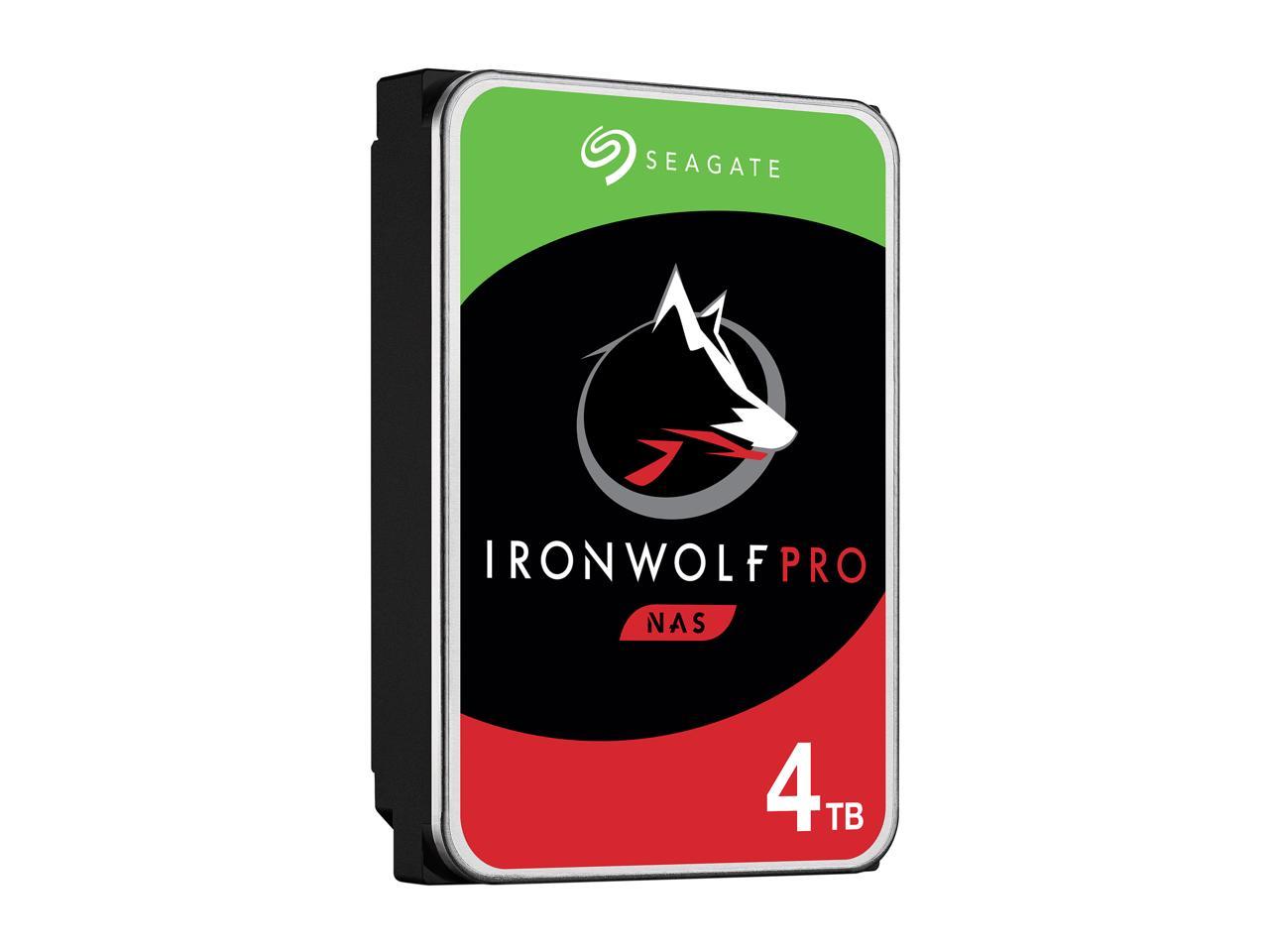 Seagate IronWolf Pro 4TB NAS Hard Drive 7200 RPM 256MB Cache CMR SATA 6.0Gb/s 3.5" Internal HDD ST4000NE001 3