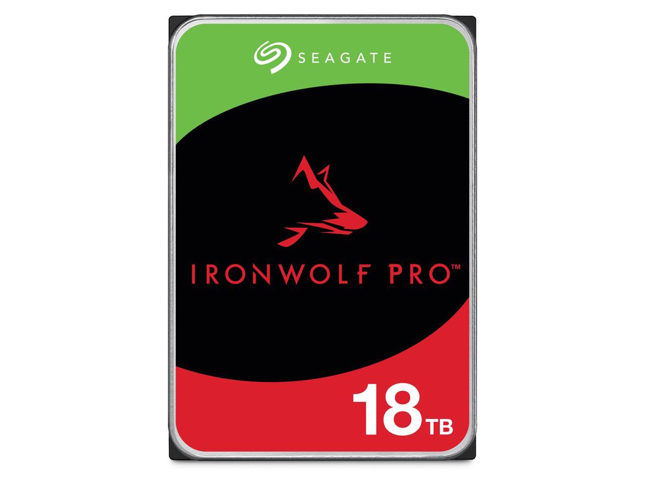 Seagate IronWolf Pro 18TB NAS Hard Drive 7200 RPM 256MB Cache CMR SATA 6.0Gb/s 3.5" Internal HDD ST18000NE000 1