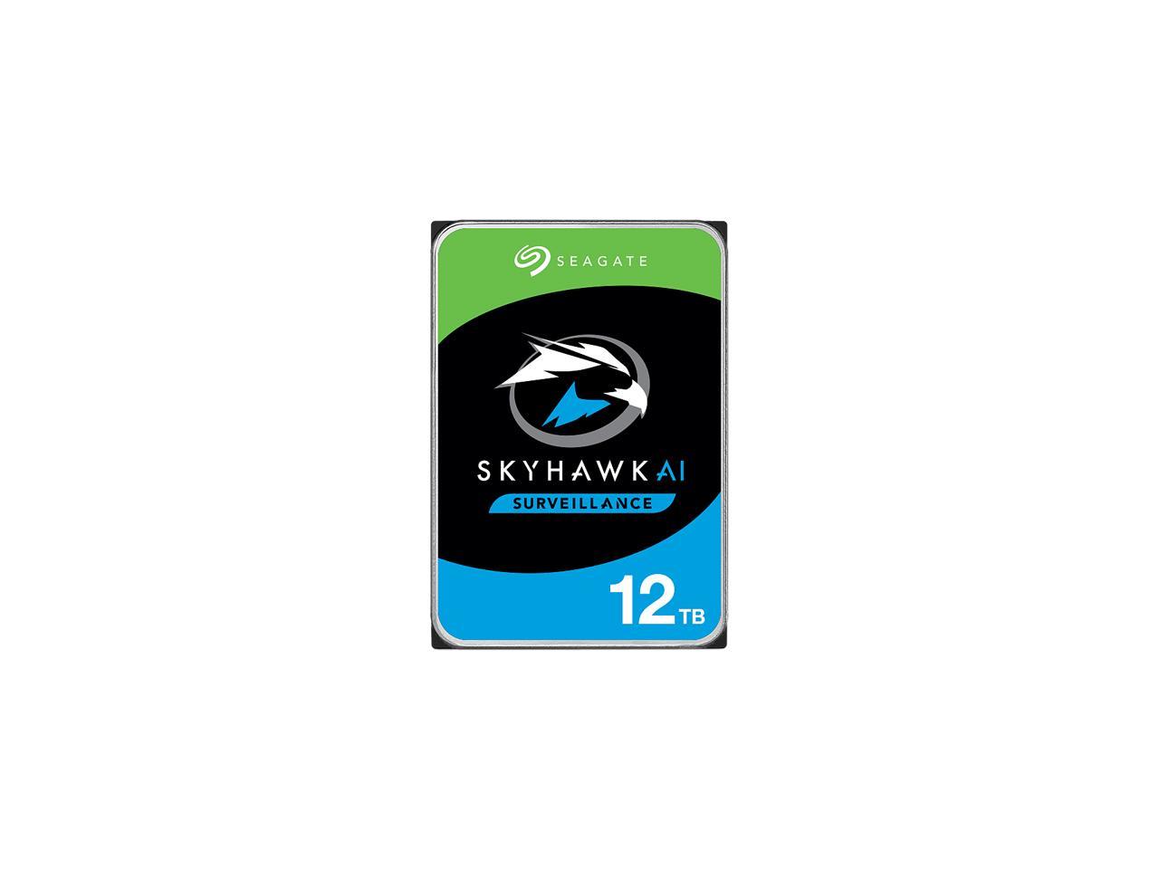 Seagate SkyHawk AI ST12000VE001 12TB 7200 RPM 256MB Cache SATA 6.0Gb/s 3.5" Internal Hard Drive Bare Drive 1