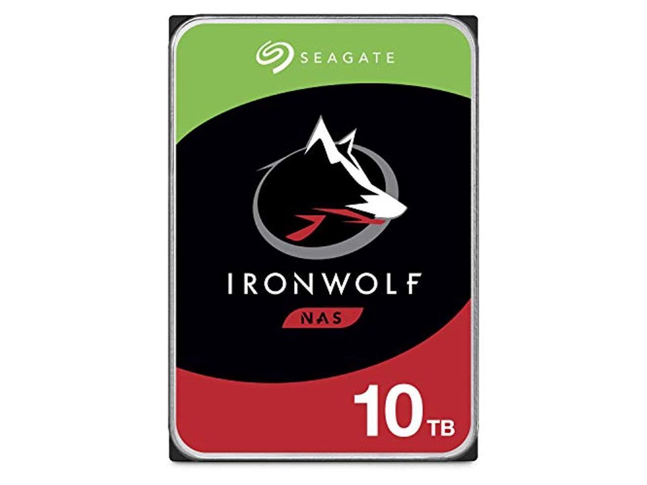 Seagate IronWolf ST10000VN000 10TB 7200 RPM 256MB Cache SATA 6.0Gb/s 3.5" Hard Drives Bare Drive 1