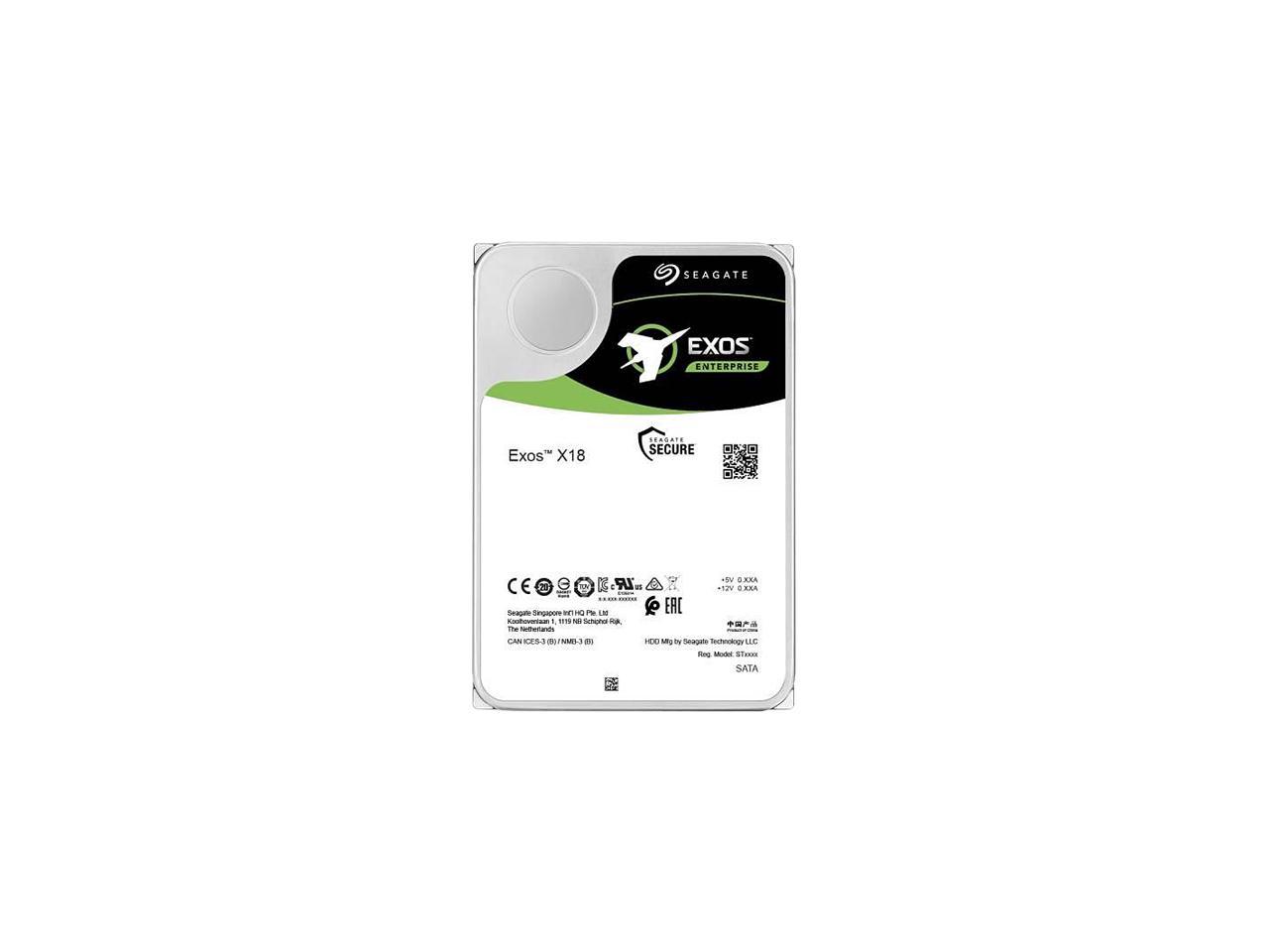 Seagate Exos X18 ST12000NM004J 12TB 7200 RPM 256MB Cache SAS 12Gb/s 3.5" Hard Drives 1