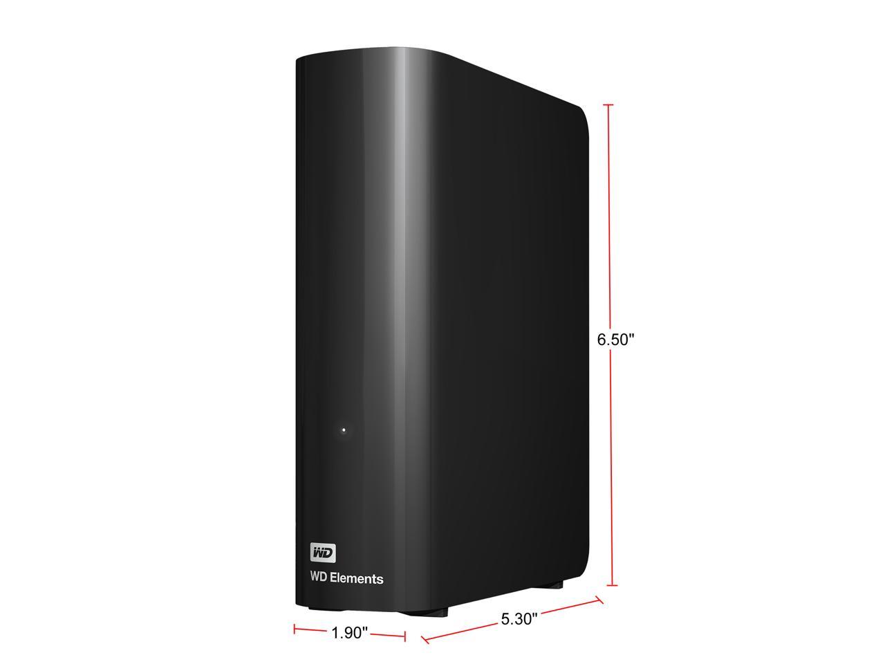 WD Elements 6TB USB 3.0 Desktop External Hard Drive WDBWLG0060HBK-NESN Black 4