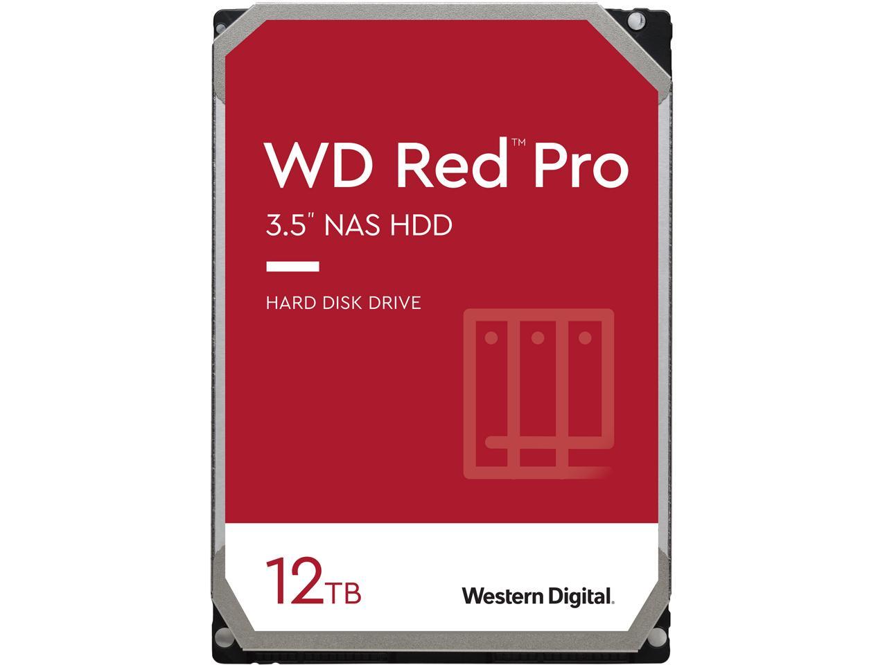 WD Red Pro WD121KFBX 12TB 7200 RPM 256MB Cache SATA 6.0Gb/s 3.5" Internal Hard Drive 1