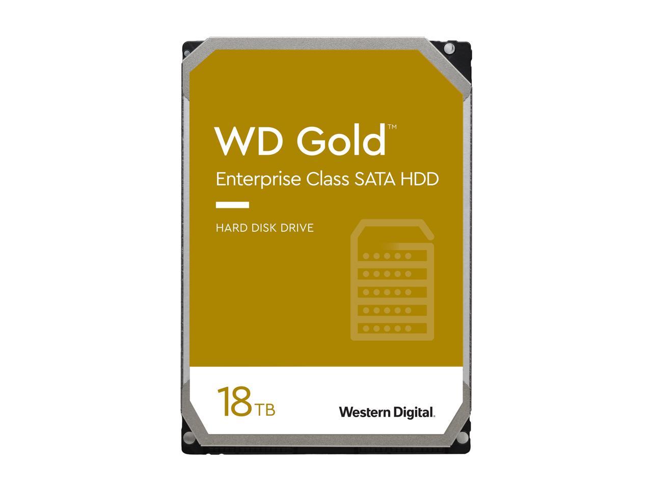 Western Digital 18TB WD Gold Enterprise Class Internal Hard Drive - 7200 RPM Class, SATA 6 Gb/s, 512 MB Cache, 3.5" - WD181KRYZ 2