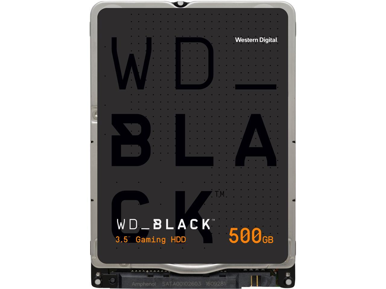 WD Black WD5000LPSX 500GB 7200 RPM 64MB Cache SATA 6.0Gb/s 2.5" Internal Hard Drive 1