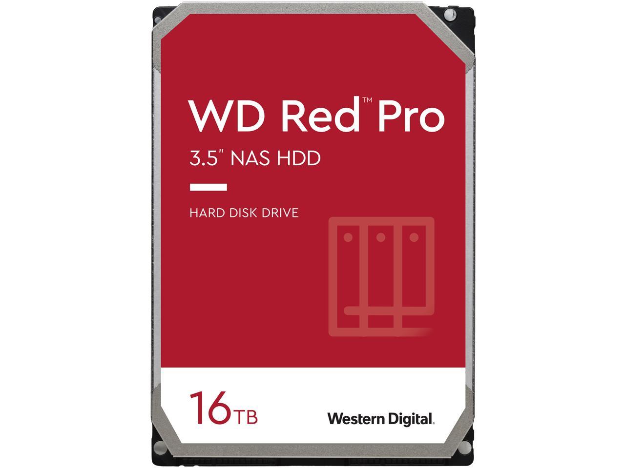 WD Red Pro WD161KFGX 16TB 7200 RPM 512MB Cache SATA 6.0Gb/s 3.5" Internal Hard Drive 1