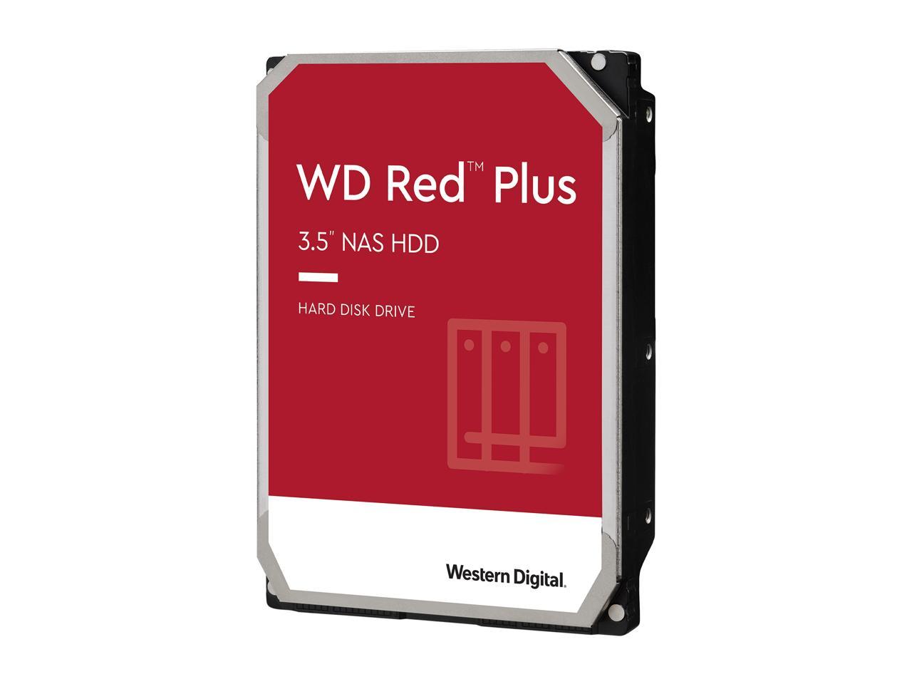 WD Red Plus 6TB NAS Hard Disk Drive - 5640 RPM Class SATA 6Gb/s, CMR, 128MB Cache, 3.5 Inch - WD60EFZX 3