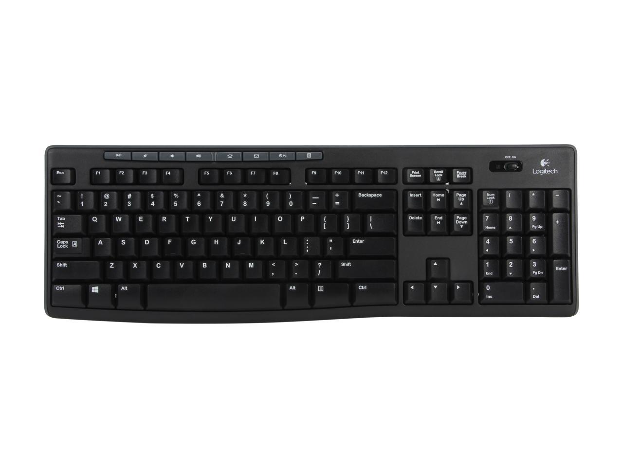 Logitech MK270 Wireless Keyboard And Mouse Combo For Windows, 2.4 GHz Wireless, Compact Mouse, 8 Multimedia And Shortcut Keys, For PC, Laptop - Black 2