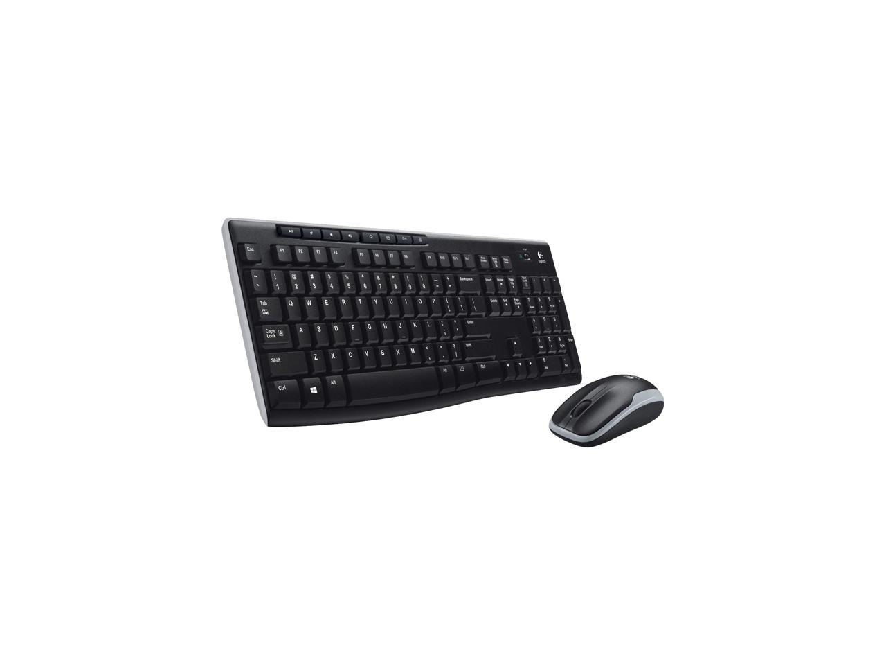 Logitech MK270 Wireless Keyboard And Mouse Combo For Windows, 2.4 GHz Wireless, Compact Mouse, 8 Multimedia And Shortcut Keys, For PC, Laptop - Black 1