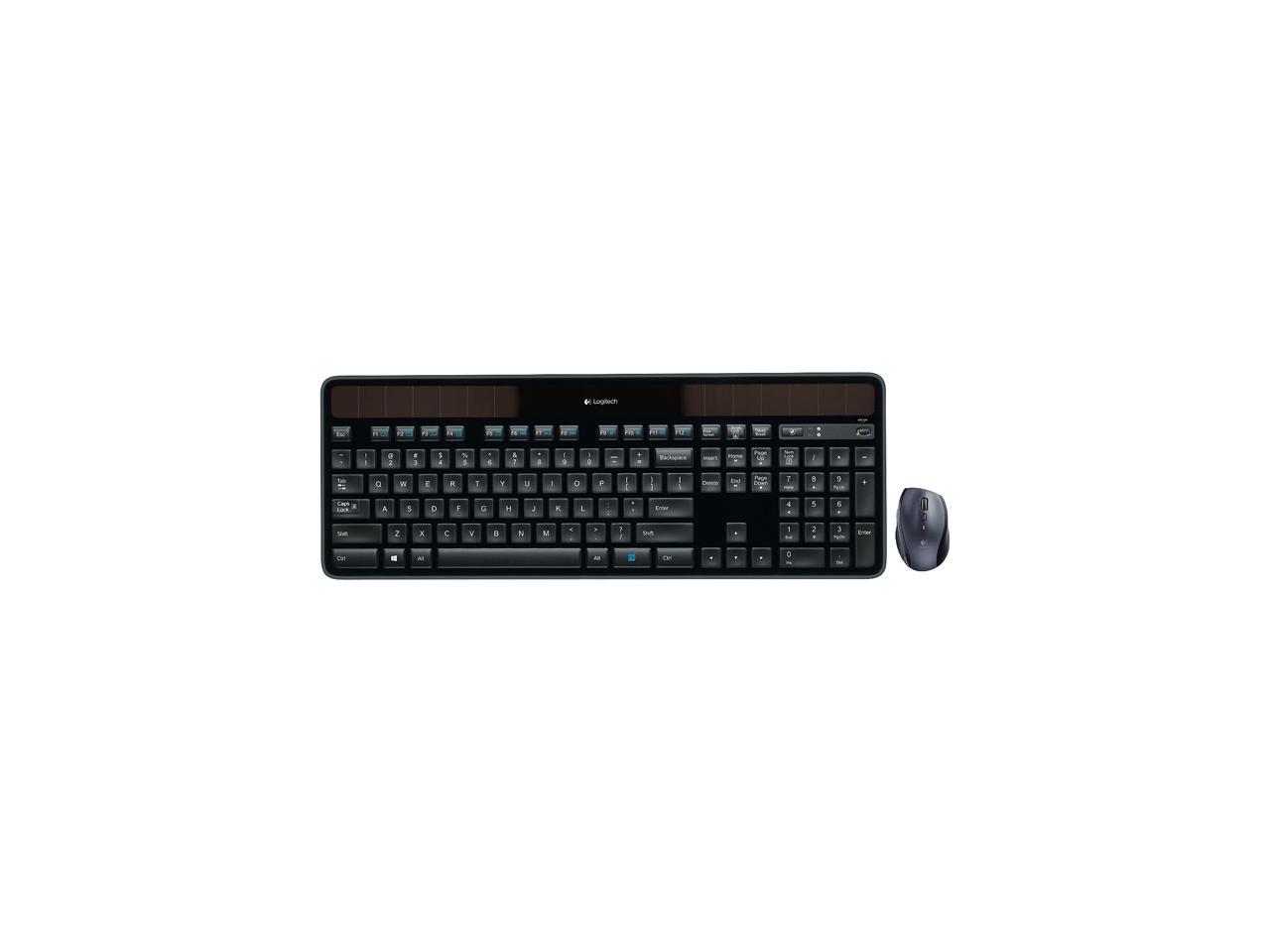 Logitech MK750 Wireless Solar Keyboard and Wireless Marathon Mouse Combo for PC 1