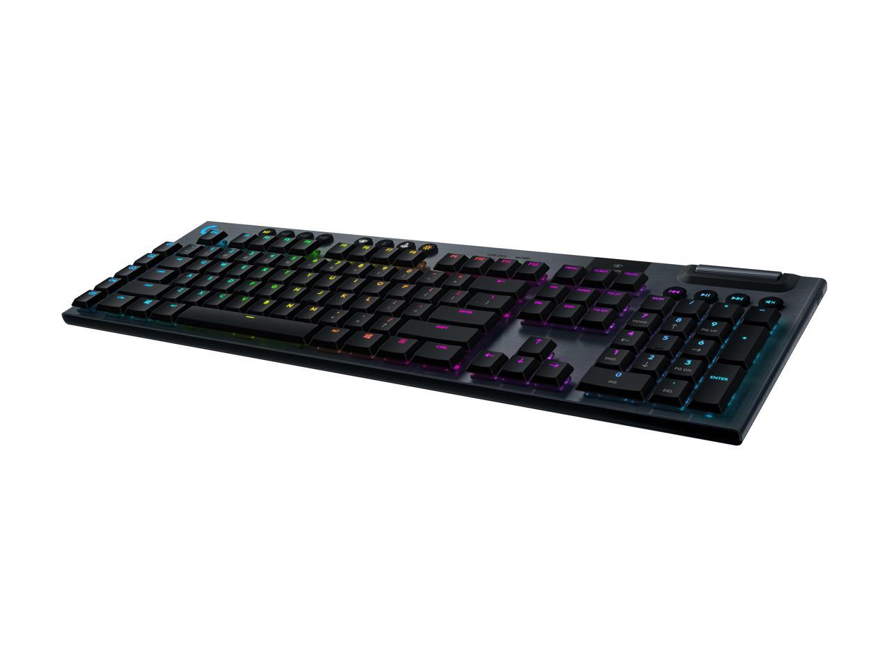 Logitech G915 LIGHTSPEED RGB Mechanical Gaming Keyboard, Low Profile GL Linear Key Switch, LIGHTSYNC RGB, Advanced LIGHTSPEED Wireless and Bluetooth Support - Linear 2