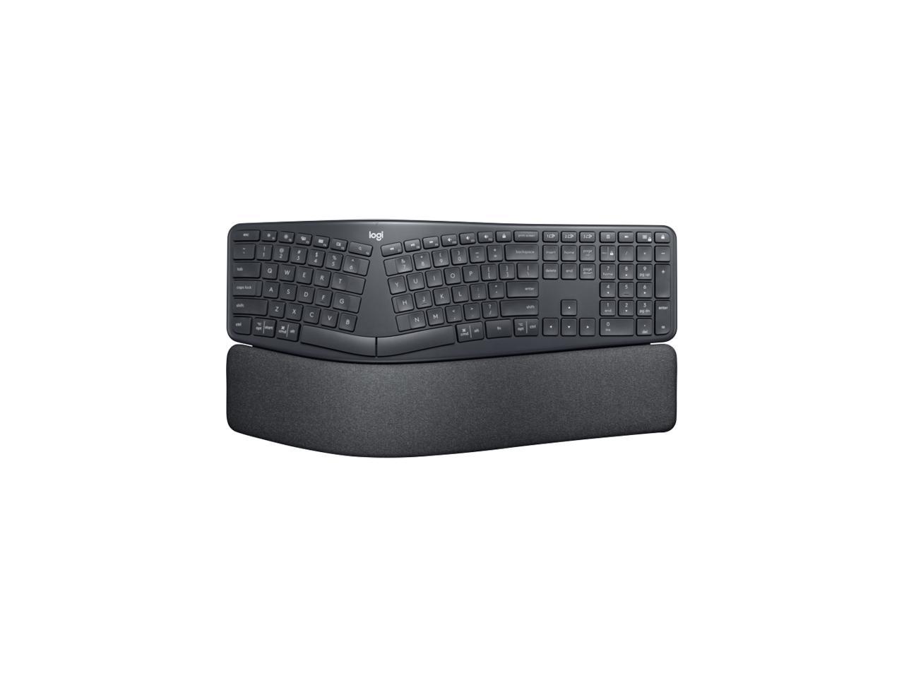 Logitech ERGO K860 Wireless Ergonomic Keyboard - Split Keyboard, Wrist Rest, Natural Typing, Stain-Resistant Fabric, Bluetooth and USB Connectivity, Compatible with Windows/Mac 1