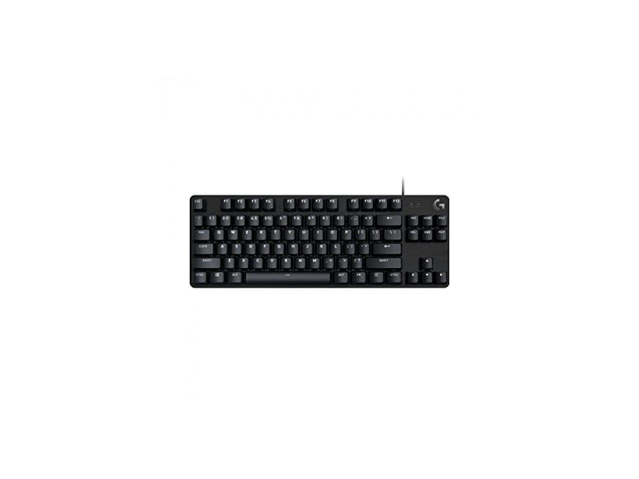 Logitech G413 TKL SE Mechanical Gaming Keyboard - Compact Backlit Keyboard with Tactile Mechanical Switches, Anti-Ghosting, Compatible with Windows, macOS - Black Aluminum 1