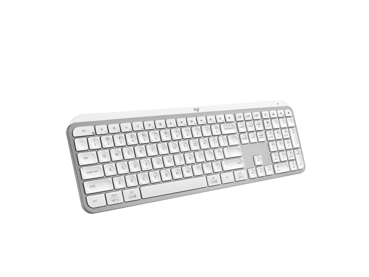 Logitech MX Keys S Wireless Keyboard, Low Profile, Fluid Precise Quiet Typing, Programmable Keys, Backlighting, Bluetooth, USB C Rechargeable, for Windows PC, Linux, Chrome, Mac (Pale Grey) 1