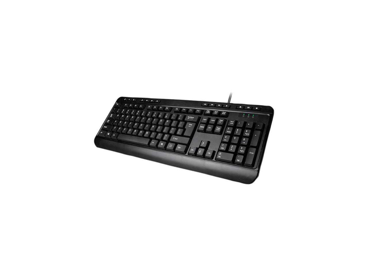 Adesso AKB-132UB Desktop Multimedia USB keyboard (Black) 1