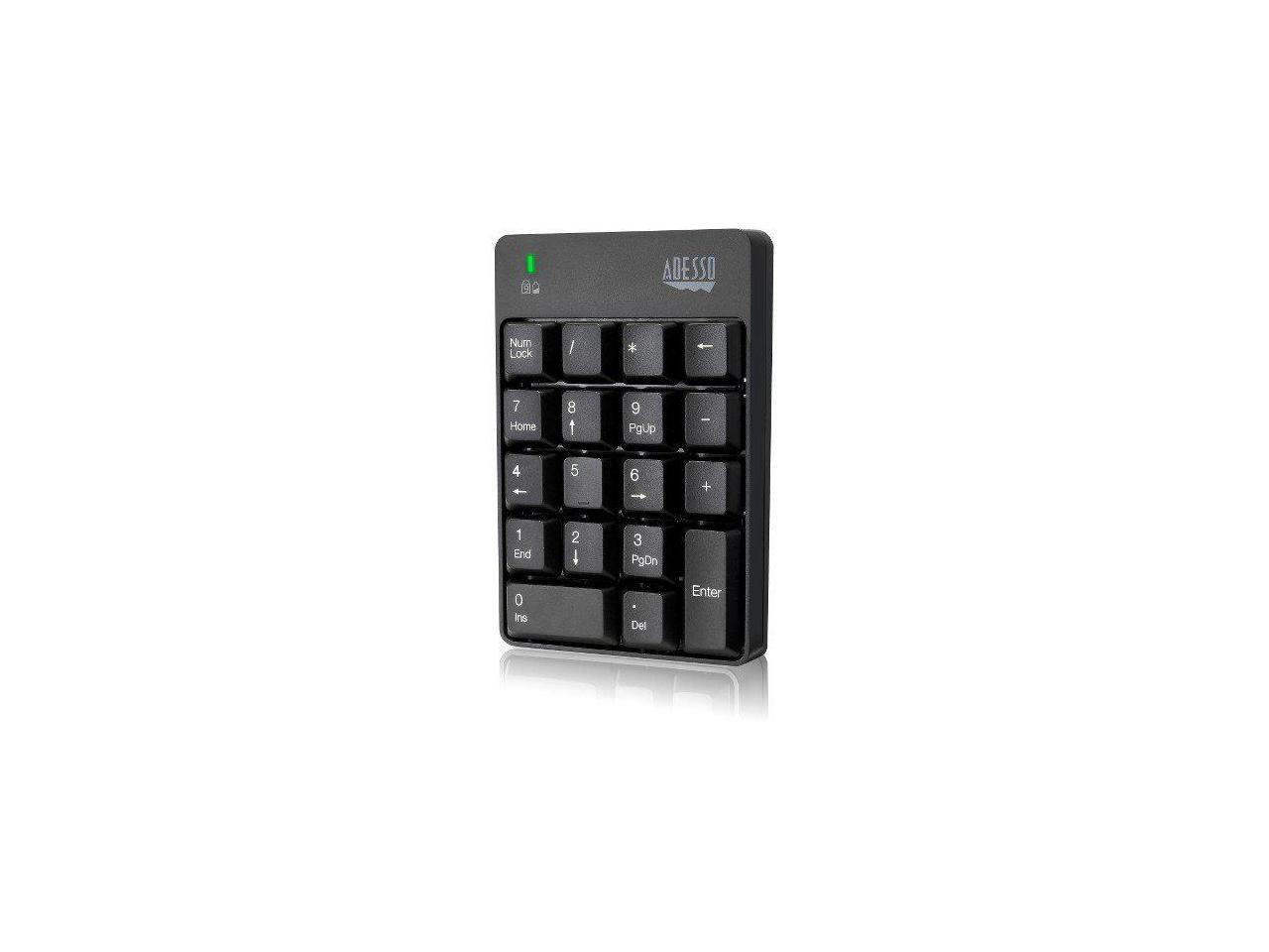 Adesso WKB-6010UB - Wireless Spill Resistant 18-Key Numeric Keypad 2