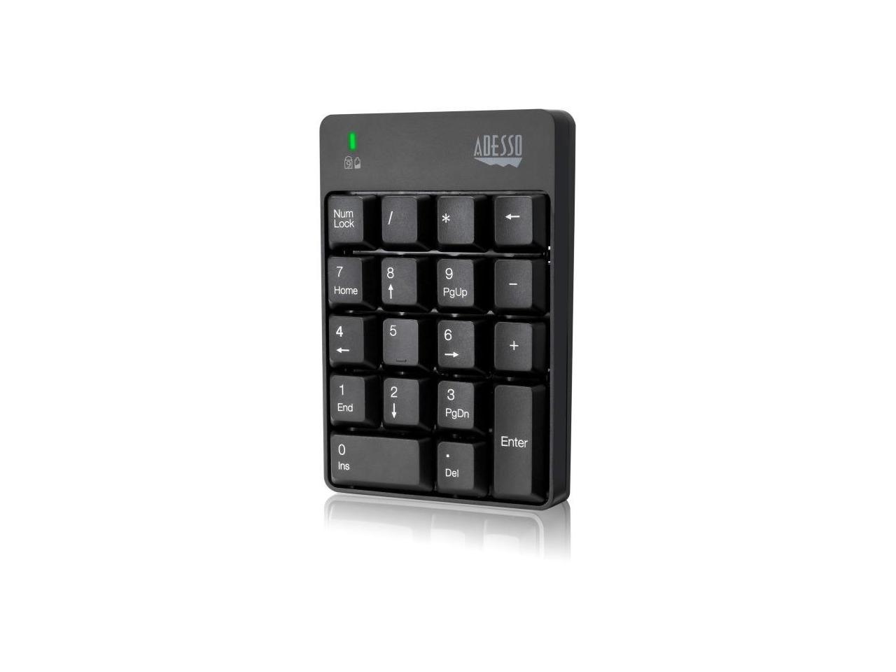 Adesso WKB-6010UB - Wireless Spill Resistant 18-Key Numeric Keypad 3