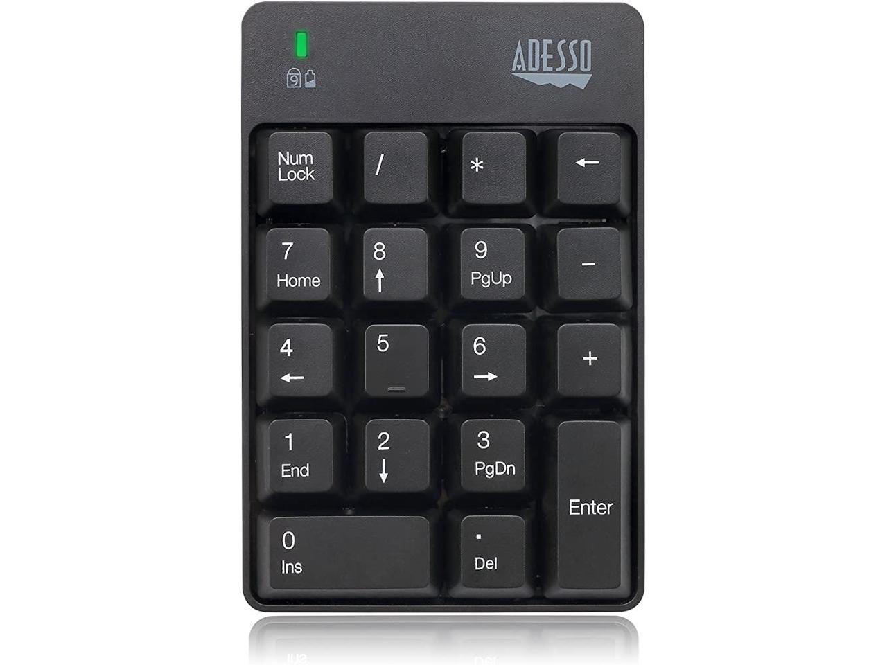 Adesso WKB-6010UB - Wireless Spill Resistant 18-Key Numeric Keypad 1