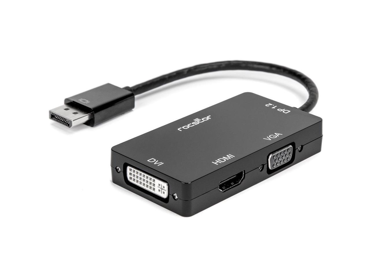 Rocstor Premium 3-in-1 DisplayPort to HDMI/VGA/DVI Converter Adapter Y10A259B1 2