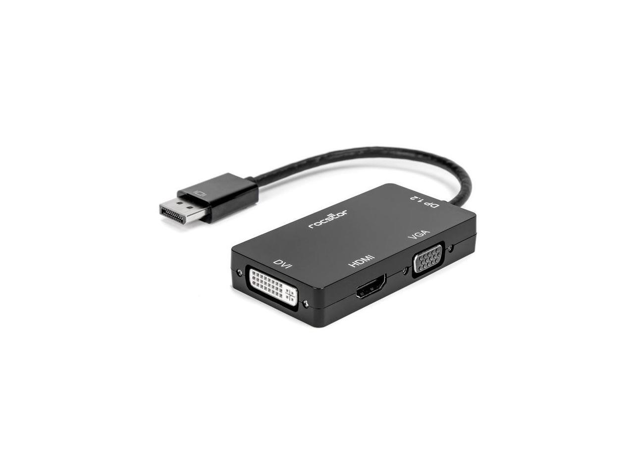 Rocstor Premium 3-in-1 DisplayPort to HDMI/VGA/DVI Converter Adapter Y10A259B1 1