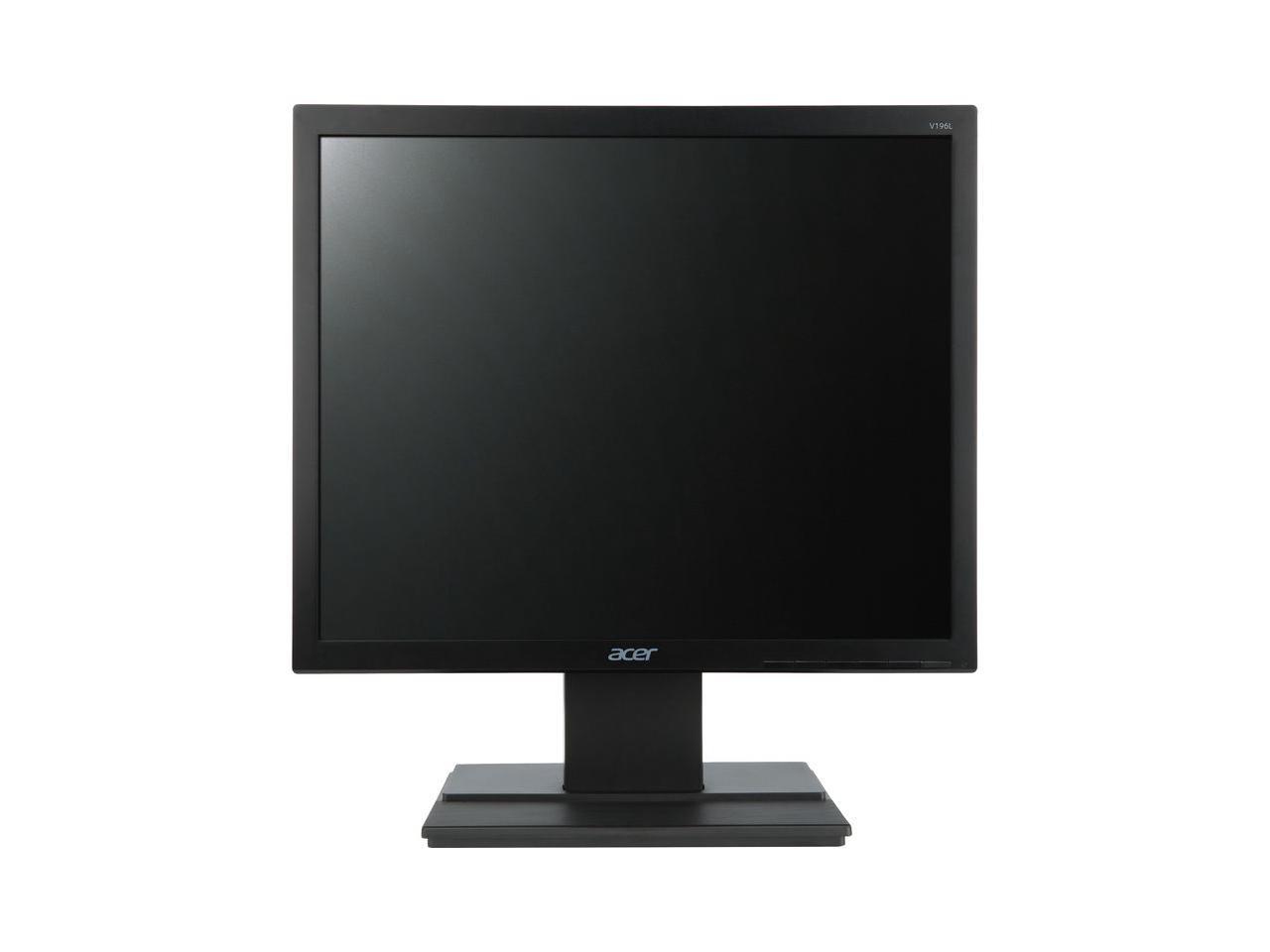 Acer V196L Bb 19" 1280 x 1024 SXGA Resolution 75Hz VGA 5:4 Aspect Ratio Acer eColor Technology EcoDisplay Backlit LED IPS Monitor 1