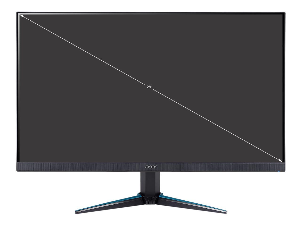 Acer 28" 60 Hz IPS UHD IPS Gaming Monitor FreeSync (AMD Adaptive Sync) 3840 x 2160 (4K) DCI-P3 90% HDMI, DisplayPort, Audio Nitro VG281K bmiipx 2