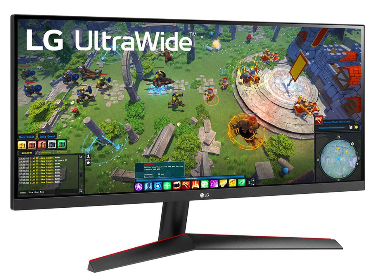 LG 29" 75 Hz IPS UWFHD Monitor FreeSync (AMD Adaptive Sync) 2560 x 1080 HDMI, DisplayPort 29WP60G-B 3