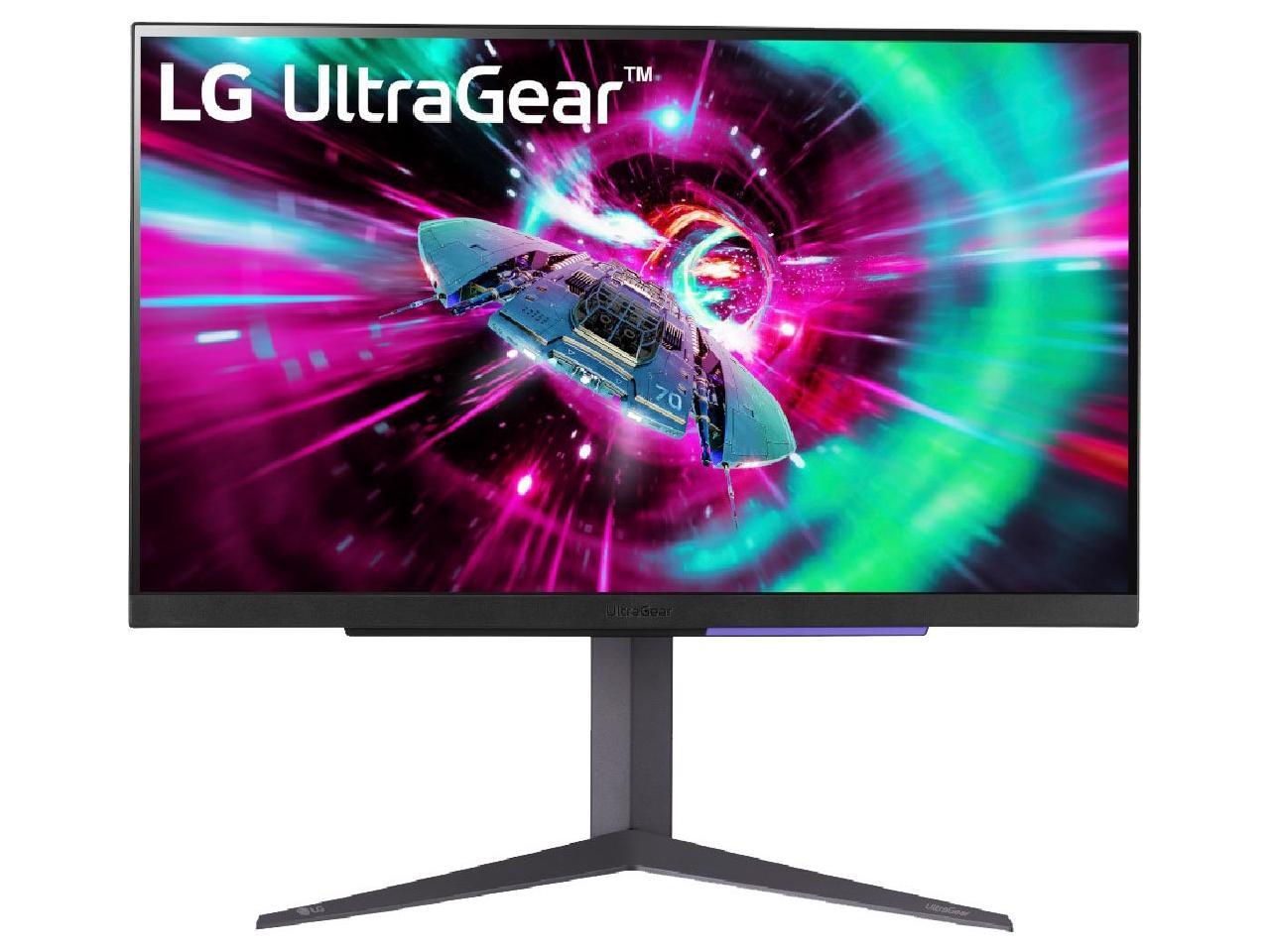 LG 27" 144 Hz IPS UHD Gaming Monitor FreeSync Premium & G-Sync Compatible 3840 x 2160 (4K) DCI-P3 95% (CIE1976) UltraGear 27GR93U-B 1