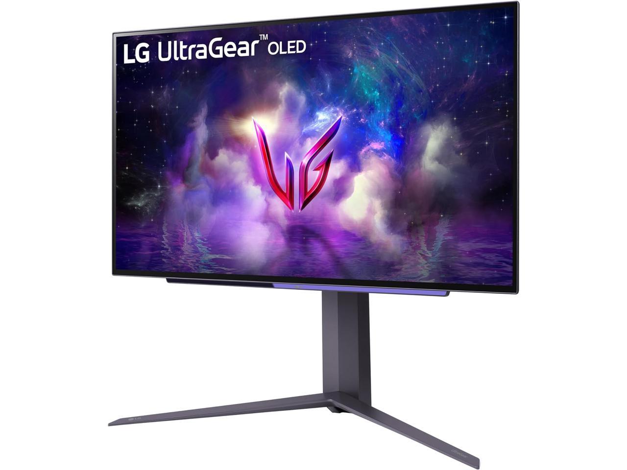 LG 27" (26.5" Viewable) 240 Hz OLED QHD Gaming Monitor FreeSync Premium Pro & G-Sync Compatible 2560 x 1440 (2K) DCI-P3 98.5% (CIE1976) UltraGear 27GS95QE-B 2