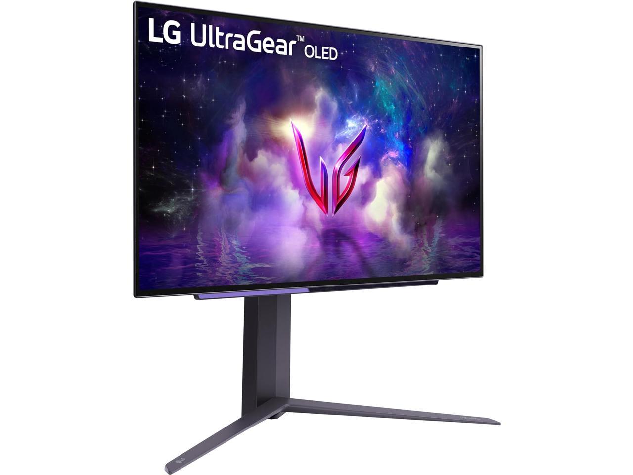 LG 27" (26.5" Viewable) 240 Hz OLED QHD Gaming Monitor FreeSync Premium Pro & G-Sync Compatible 2560 x 1440 (2K) DCI-P3 98.5% (CIE1976) UltraGear 27GS95QE-B 3