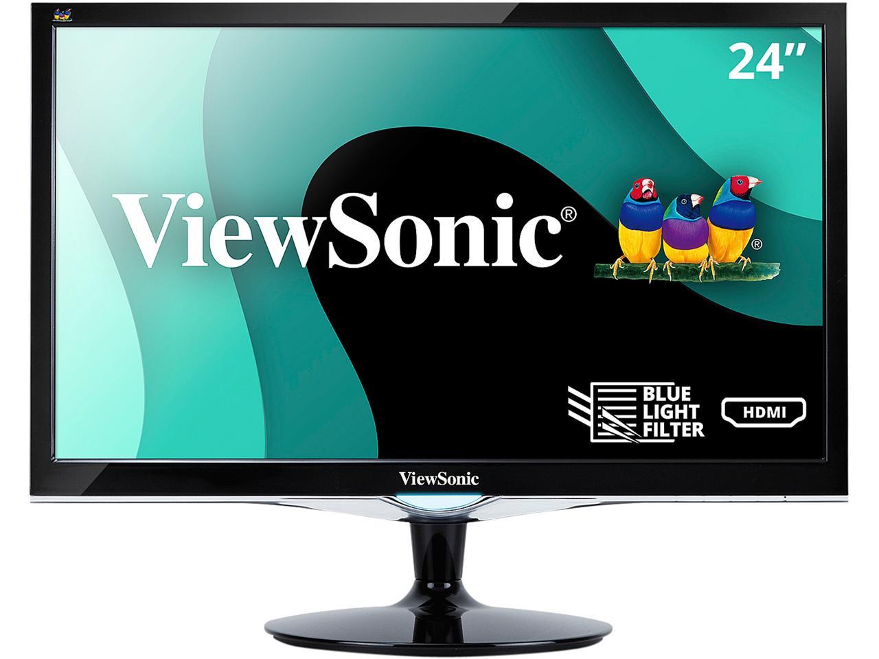 ViewSonic VX2452MH 24 Inch 2ms 60Hz 1080p Entertainment Monitor with HDMI DVI and VGA inputs 1