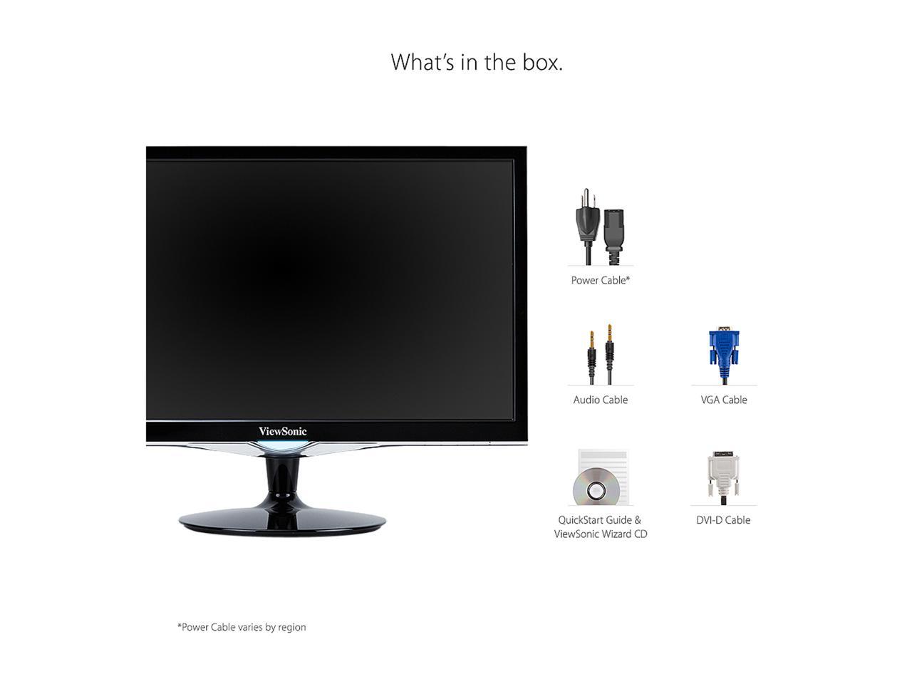 ViewSonic VX2452MH 24 Inch 2ms 60Hz 1080p Entertainment Monitor with HDMI DVI and VGA inputs 5