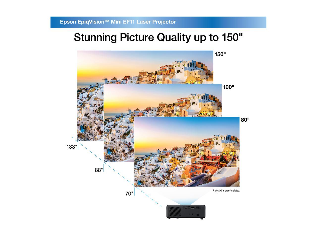 Epson EpiqVision Mini EF11 Laser Projector, 3LCD, Portable, Full HD 1080p, 150-inch Home Entertainment 4