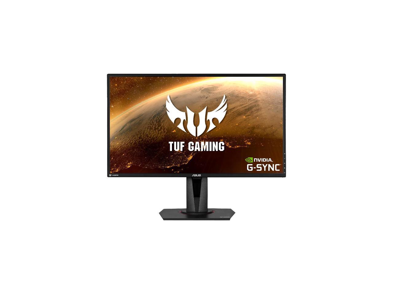 ASUS TUF 27" 165Hz 1440P HDR Gaming Monitor- QHD (2560 x 1440), (Supports 144Hz), 1ms, Extreme Low Motion Blur, Speaker, G-SYNC Compatible, VESA Mountable, DisplayPort, HDMI VG27AQ 2