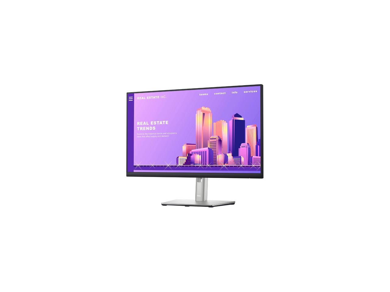 Dell P2422H 24" (23.8" Viewable) 1920 x 1080 Full HD IPS, VGA DisplayPort HDMI USB 3.2, VESA Swivel Tilt Height Adjust LED-Backlit Monitor 3