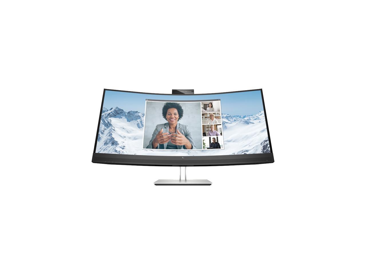 HP 34" 75 Hz VA WQHD USB-C Conferencing Monitor 5 ms GtG (with overdrive) 3440 x 1440 (2K) Curved E Series E34m G4 1