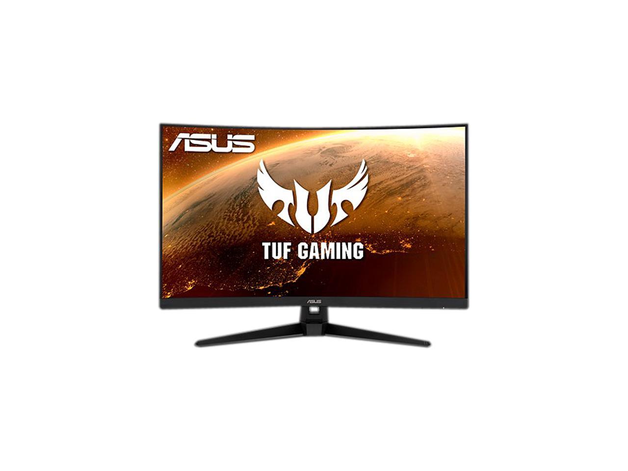 ASUS TUF Gaming VG328H1B 32" (31.5" Viewable) Full HD 1920 x 1080 165Hz (OC) 1ms (MPRT) HDMI 2.0 Extreme Low Motion Blur Flicker-Free AMD FreeSync Built-in Speakers Backlit LED Curved Gaming Monitor 1