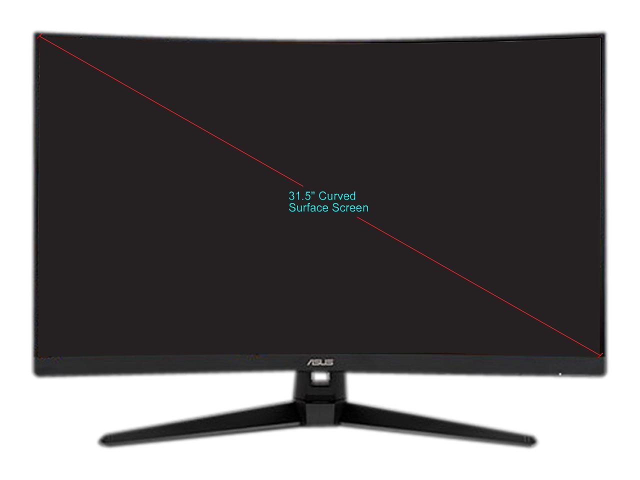 ASUS TUF Gaming VG328H1B 32" (31.5" Viewable) Full HD 1920 x 1080 165Hz (OC) 1ms (MPRT) HDMI 2.0 Extreme Low Motion Blur Flicker-Free AMD FreeSync Built-in Speakers Backlit LED Curved Gaming Monitor 2