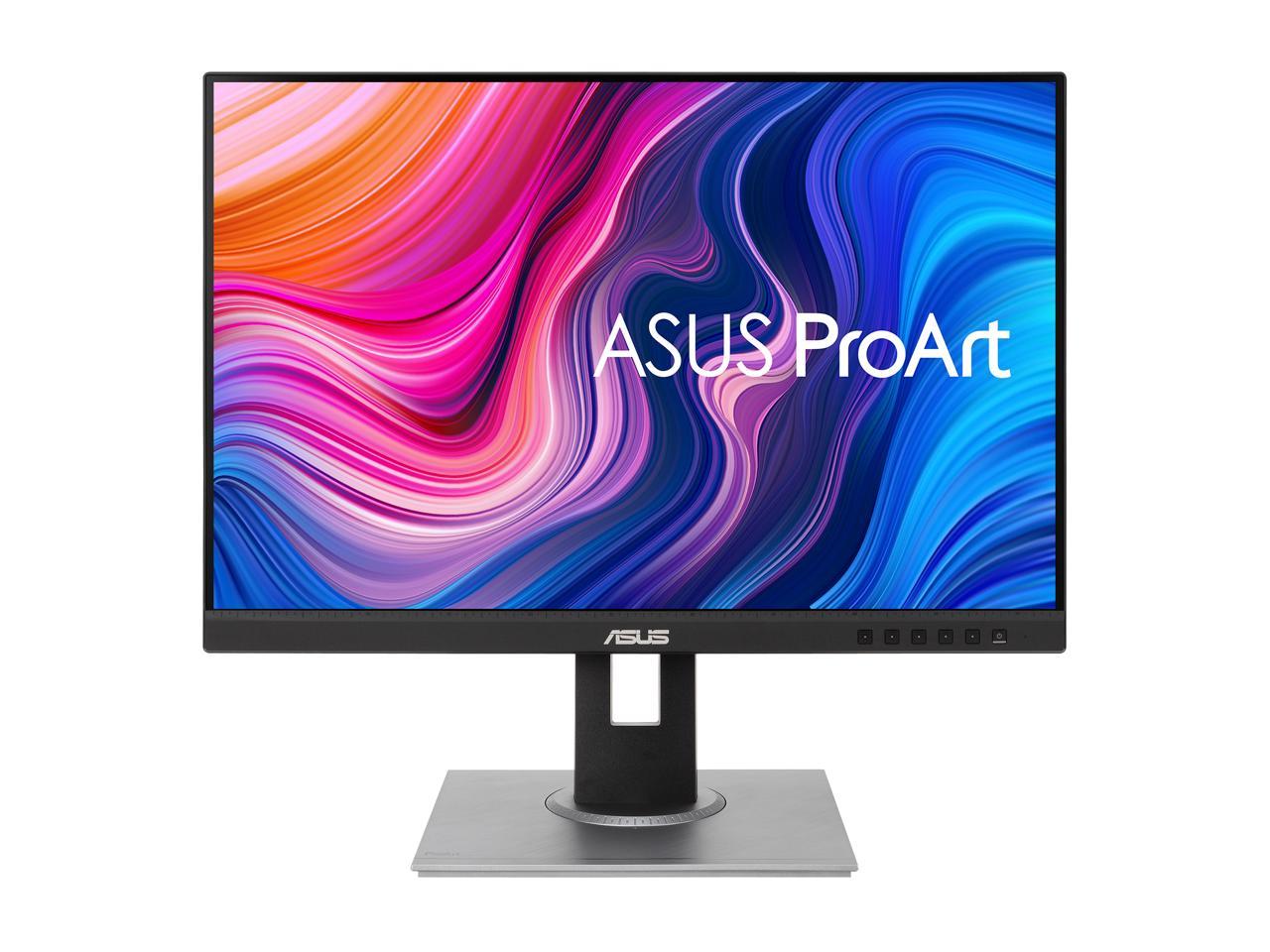 ASUS ProArt Display PA248QV 24" WUXGA 1920 x 1200 16:10 Professional Monitor, 100% sRGB/Rec.709 Delta E < 2, IPS, DisplayPort HDMI D-Sub, Calman Verified, Eye Care, Anti-glare, Tilt Pivot Swivel Height Adjustable 2