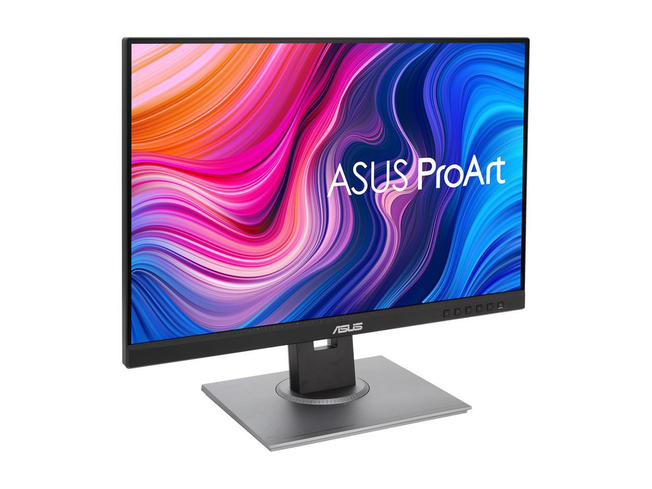 ASUS ProArt Display PA248QV 24" WUXGA 1920 x 1200 16:10 Professional Monitor, 100% sRGB/Rec.709 Delta E < 2, IPS, DisplayPort HDMI D-Sub, Calman Verified, Eye Care, Anti-glare, Tilt Pivot Swivel Height Adjustable 4