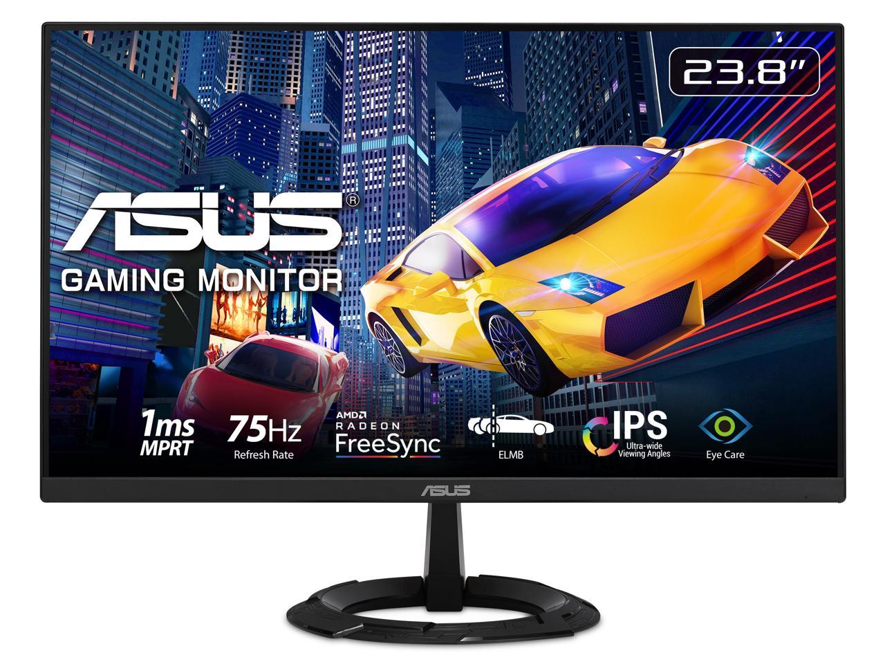 ASUS 23.8'' 75 Hz IPS FHD Monitor FreeSync (AMD Adaptive Sync) 1920 x 1080 HDMI, DisplayPort, Audio VZ249QG1R 1