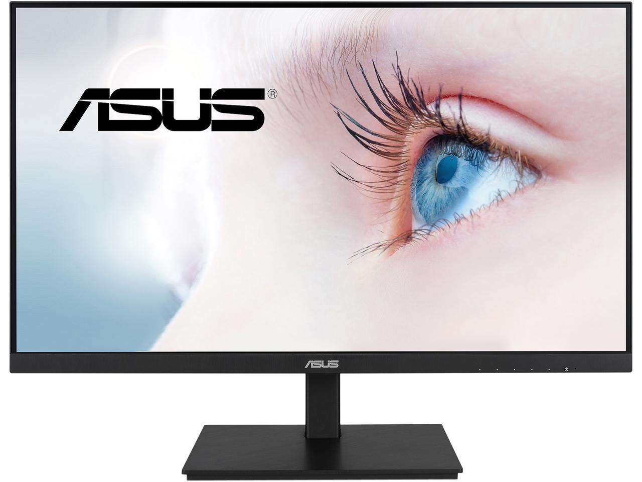 ASUS 24" 75Hz IPS Full HD monitor Adaptive-Sync, 1920 x 1080, Low Blue Light, Flicker Free, Speakers, VESA, Frameless, HDMI, DisplayPort, VGA, USB Hub, Height Adjustable VA24DQSB (23.8" Viewable) 1