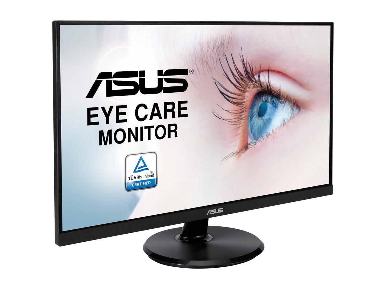 ASUS 27" 1080P Monitor (VA27DCP) - Full HD, IPS, 75Hz, USB-C 65W Power Delivery, Speakers, Adaptive-Sync/FreeSync, Eye Care, Low Blue Light, Flicker Free, VESA Mountable, Frameless, HDMI 4