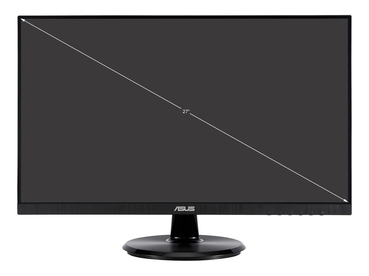 ASUS 27" 1080P Monitor (VA27DCP) - Full HD, IPS, 75Hz, USB-C 65W Power Delivery, Speakers, Adaptive-Sync/FreeSync, Eye Care, Low Blue Light, Flicker Free, VESA Mountable, Frameless, HDMI 2