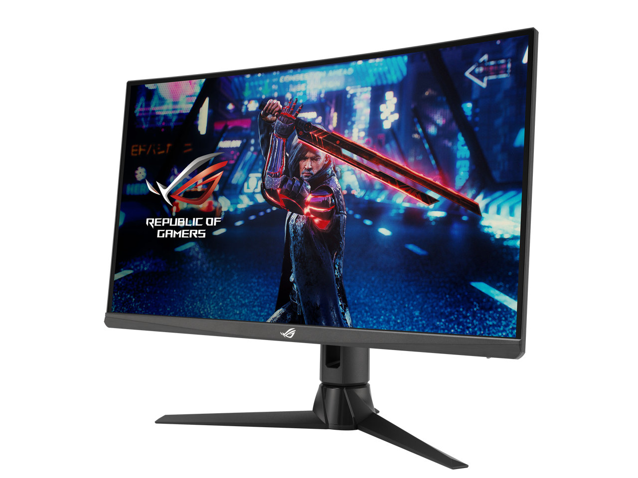 ASUS 27” 1440P Curved Gaming Monitor - QHD (2560 x 1440), Fast IPS, 170Hz, 1ms, G-SYNC Compatible, FreeSync Premium, Eye Care, HDMI, DisplayPort, Height Adjustable, DisplayHDR 400 ROG Strix XG27AQV 5