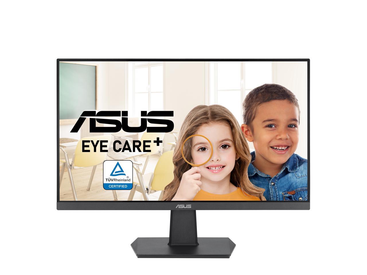 ASUS 24" (23.8-inch viewable) 1080P Eye Care Monitor (VA24EHF) - IPS, Full HD, Frameless, 100Hz, 1ms, Adaptive-Sync, for Working and Gaming, Low Blue Light, Flicker Free, HDMI, VESA Mountable, Tilt 1