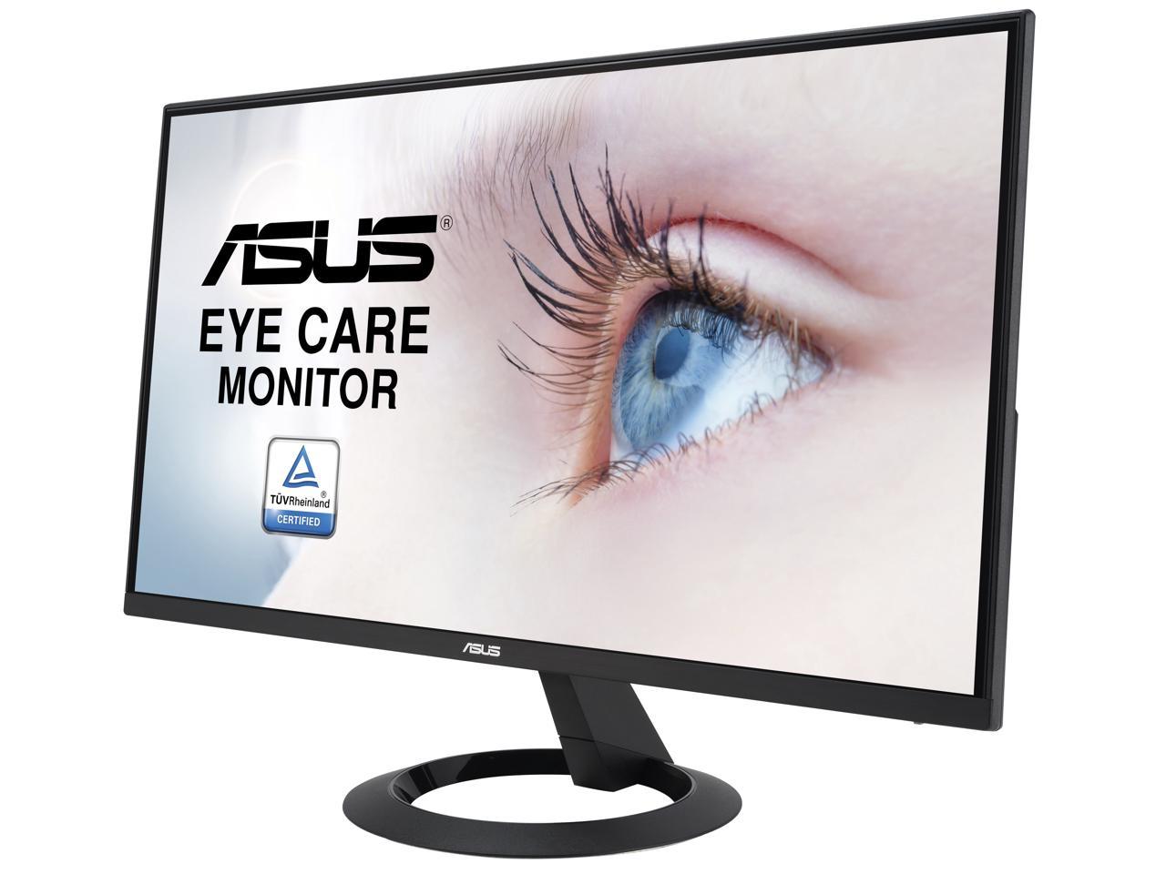 ASUS 22" (21.45" Viewable) 1080P Eye Care Monitor (VZ22EHE) - Full HD, IPS, 75Hz, 1ms (MPRT), Adaptive-Sync, HDMI, Low Blue Light, Flicker Free, HDMI, VGA, Ultra-slim 2