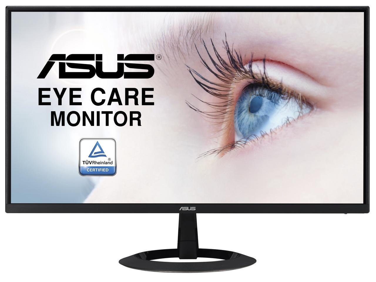 ASUS 22" (21.45" Viewable) 1080P Eye Care Monitor (VZ22EHE) - Full HD, IPS, 75Hz, 1ms (MPRT), Adaptive-Sync, HDMI, Low Blue Light, Flicker Free, HDMI, VGA, Ultra-slim 1