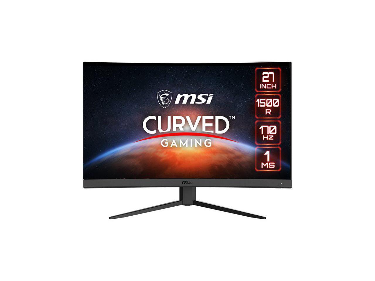 MSI 27.0 170 Hz VA WQHD Gaming Monitor FreeSync Premium (AMD Adaptive Sync) 2560 x 1440 (2K) 91% DCI-P3 / 114% sRGB G27CQ4 E2 1